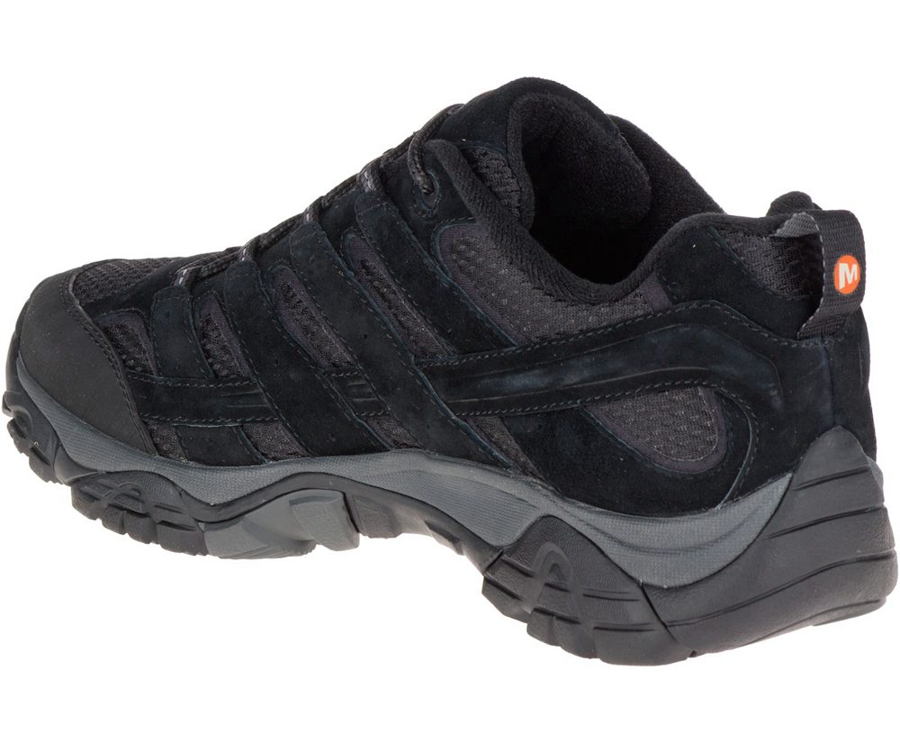 Buty Trekkingowe Merrell Męskie Czarne - Moab 2 Ventilator - 290735-FGP